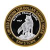 Image 2 : .999 Silver Sam's Town Las Vegas $10 Casino Gaming Token Limited Edition