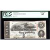 Image 1 : 1863 $5 The Confederate States of America Note PCGS Choice New 63
