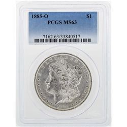 1885-O $1 Morgan Silver Dollar Coin PCGS MS63
