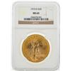 Image 1 : 1910-D $20 St. Gaudens Double Eagle Gold Coin PCGS MS65