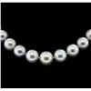 Image 2 : 14KT White Gold 11mm South Sea Cultured Pearl Necklace