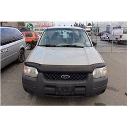 2003 FORD ESCAPE, 4 DOOR SUV, BROWN, VIN # 1FMYU02193KE18347