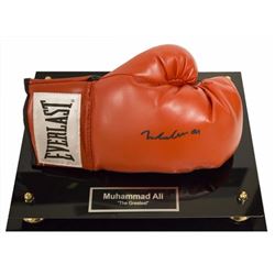 Muhammad Ali Autographed Boxing Glove in Presentation Clear Display Case