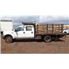 Image 1 : 2003 Ford F550 Flatbed/ Stakebed Truck, 12' Quad Cab  (Lic. 718 TVF)