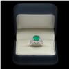 Image 4 : 14K Gold 4.55 Emerald 1.20 Diamond Ring