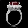Image 2 : 14K Gold 6.20ct Ruby 1.46ct Diamond Ring
