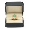 Image 4 : 14K Gold 4.89ct Emerald 1.08cts Diamond Ring