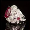 Image 2 : 14k Gold 18.62ct Ruby 2.15ct Diamond Ring