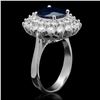 Image 2 : 14K Gold 3.43ct Sapphire 1.91ct Diamond Ring