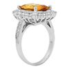 Image 2 : 14K Gold 3.91ct Yellow Beryl 1.15cts Diamond Ring