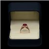 Image 3 : 14K Gold 3.28ct Ruby 1.26ct Diamond Ring