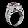 Image 2 : 14K Gold 5.57ct Morganite 1.74ct Diamond Ring