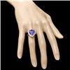 Image 3 : 18k Gold 10.00ct Tanzanite 1.10ct Diamond Ring