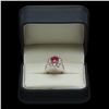 Image 4 : 14K Gold 2.95ct Ruby & 2.20ct Diamond Ring