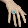 Image 3 : 14K Gold 2.90 Emerald 2.71 Diamond Ring