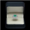 Image 4 : 14K Gold 2.90 Emerald 2.71 Diamond Ring