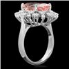 Image 2 : 14k Gold 5.50ct Morganite 1.00ct Diamond Ring