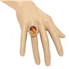 Image 3 : 14K Gold 15.25ct Citrine 1.35cts Diamond Ring