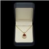 Image 3 : 14K Gold 3.91ct Ruby 0.63ct Diamond Pendant