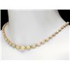 Image 5 : 14k Gold 20.00ct Opal 1.00ct Diamond Necklace