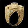 Image 2 : 14K Gold 1.82ct Fancy Color Diamond 3.07ct Diamond Ring