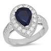 14K Gold 2.17ct Sapphire 1.05cts Diamond Ring