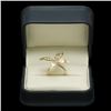 Image 3 : 14K Gold 0.78ct Diamond Butterfly Ring