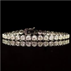 18K Gold 7.33ct Diamond Bracelet
