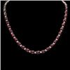 Image 1 : 14K Gold 37.05ct Ruby 1.35ct Diamond Necklace