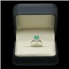 Image 3 : 14K Gold 1.26ct Emerald 0.85ct Diamond Ring
