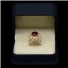 Image 3 : 14k Gold 5.23ct Ruby 3.47ct Diamond Ring