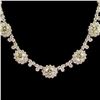 18K Gold 5.50ct Fancy Color Diamond 17.05ct Diamond Necklace