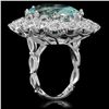 Image 2 : 14K Gold 14.97ct Aquamarine 2.75ct Diamond Ring