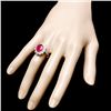 Image 3 : 14k White Gold 4.50ct Ruby 1.75ct Diamond Ring