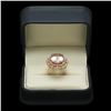 Image 3 : 14K Gold 11.52ct Morganite 1.92ct Diamond Ring