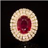 Image 1 : 14k Gold 6.84ct Ruby 1.91ct Diamond Ring