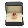 Image 4 : 14K Gold 17.24ct Citrine 2.20cts Diamond Ring