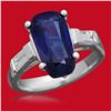 14K Gold 3.67ct Sapphire 0.53ct Diamond Ring