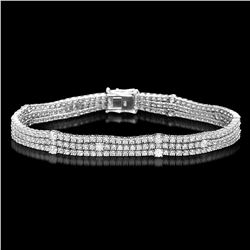 18K Gold 5.96ct Diamond Bracelet