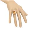 Image 3 : 14K Gold 4.79ct Citrine 0.3ct Fancy Color Diamond 1.00cts Diamond Ring