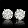 Image 1 : 14k White Gold 5.09ct Diamond Earrings