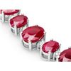 Image 2 : 14k Gold 40.00ct Ruby 1.50ct Diamond Bracelet