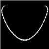 18k White Gold 6.00ct Diamond Necklace