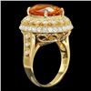 Image 1 : 14k Gold 6.00ct Citrine 1.35ct Diamond Ring