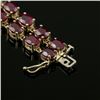Image 4 : 14k Yellow Gold 50ct Ruby 0.75ct Diamond Bracelet
