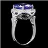 Image 3 : 14k Gold 7.00ct Tanzanite 0.70ct Diamond Ring