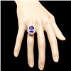 Image 4 : 14k Gold 7.00ct Tanzanite 0.70ct Diamond Ring