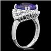 Image 3 : 14k Gold 6.00ct Tanzanite 1.20ct Diamond Ring