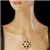 Image 2 : 14K Gold 16.40ct Ruby 1.94ct Diamond Pendant