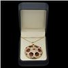 Image 3 : 14K Gold 16.40ct Ruby 1.94ct Diamond Pendant